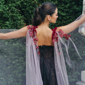 SERAFINA | purple bridal wings 5