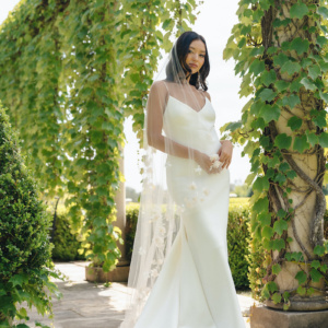 SOMERSET champagne wedding veil 1