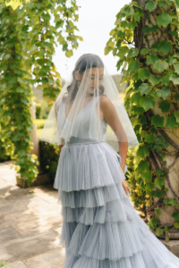 Star Jasmine | Short blue veil 4