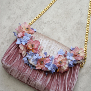 Tallulah Velvet Embellished Bag 1