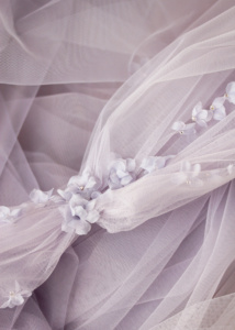 Violetta Lilac Tulle Shawl 11