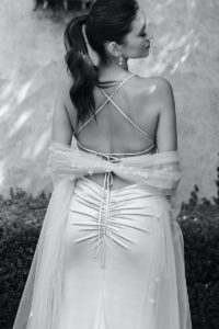 Violetta Lilac Tulle Shawl 6