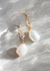 Tasman Pearl Bridal Earrings 8