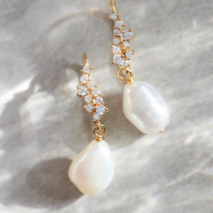 Tasman Pearl Bridal Earrings 8