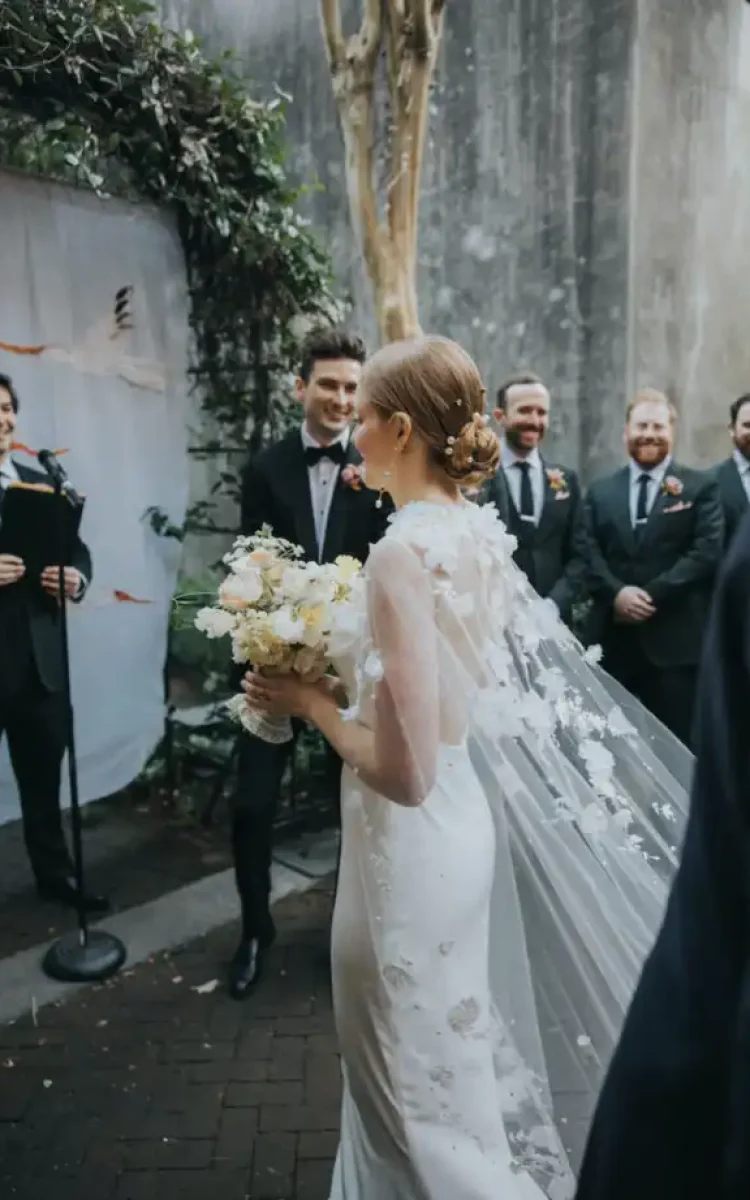 186 Bride Ali Wears The Draped In Flowers Cape 4 683x1024
