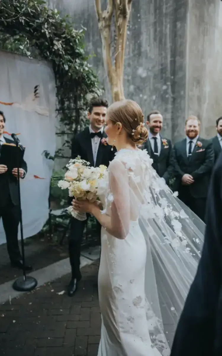 186 Bride Ali Wears The Draped In Flowers Cape 4 683x1024