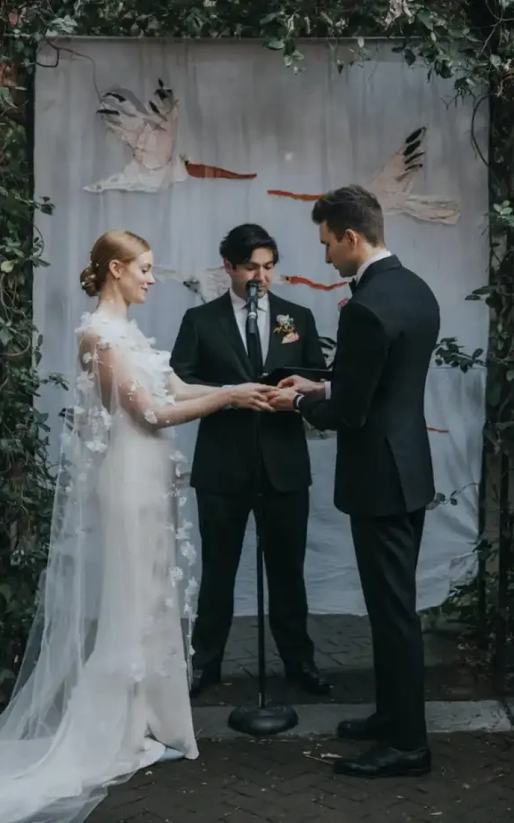 189 Bride Ali Wears The Draped In Flowers Cape 3 683x1024