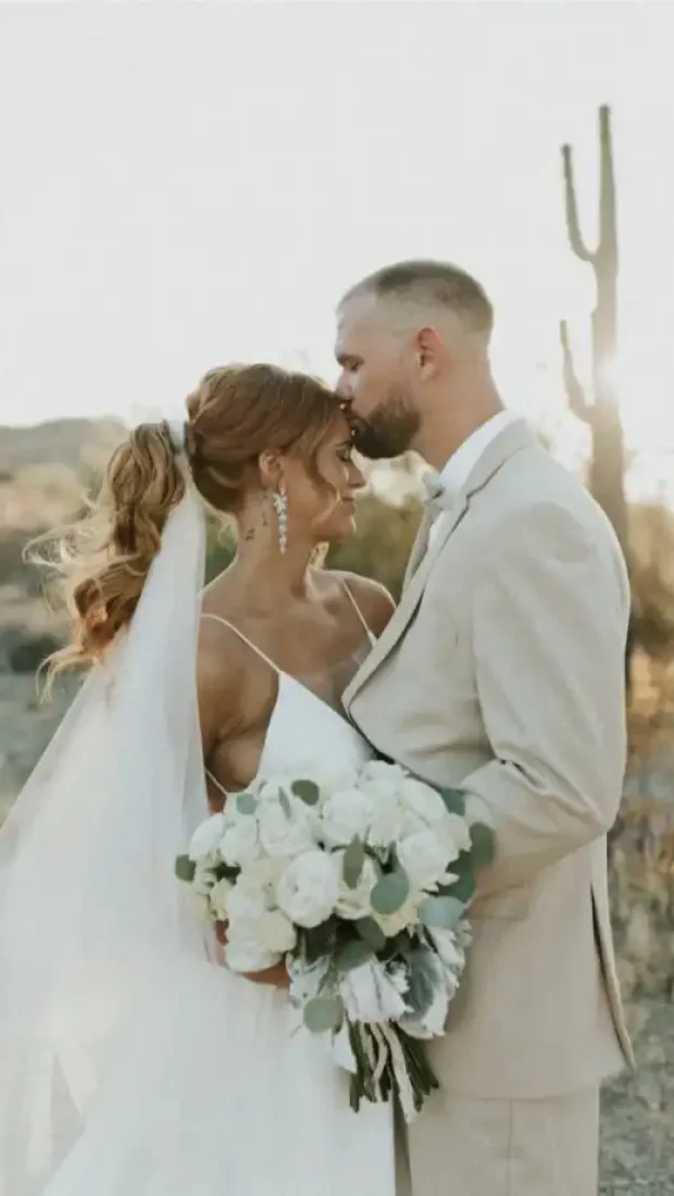 240 Bride Brittany Wears Bordeaux Wedding Veil 679x1024