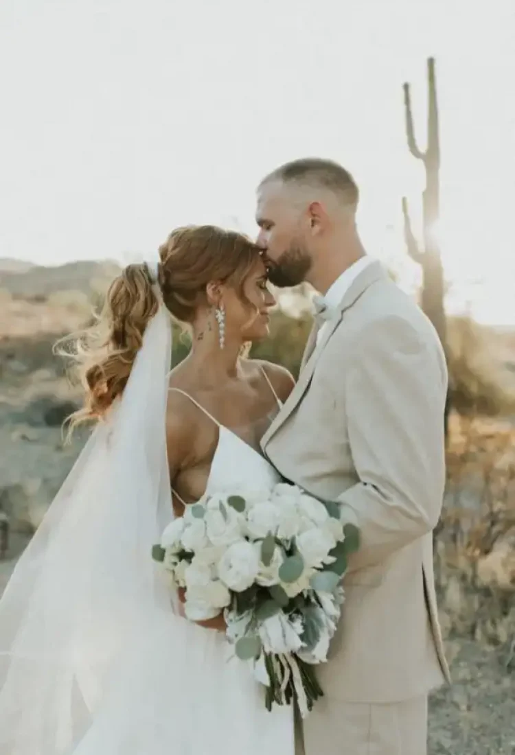 240 Bride Brittany Wears Bordeaux Wedding Veil 679x1024