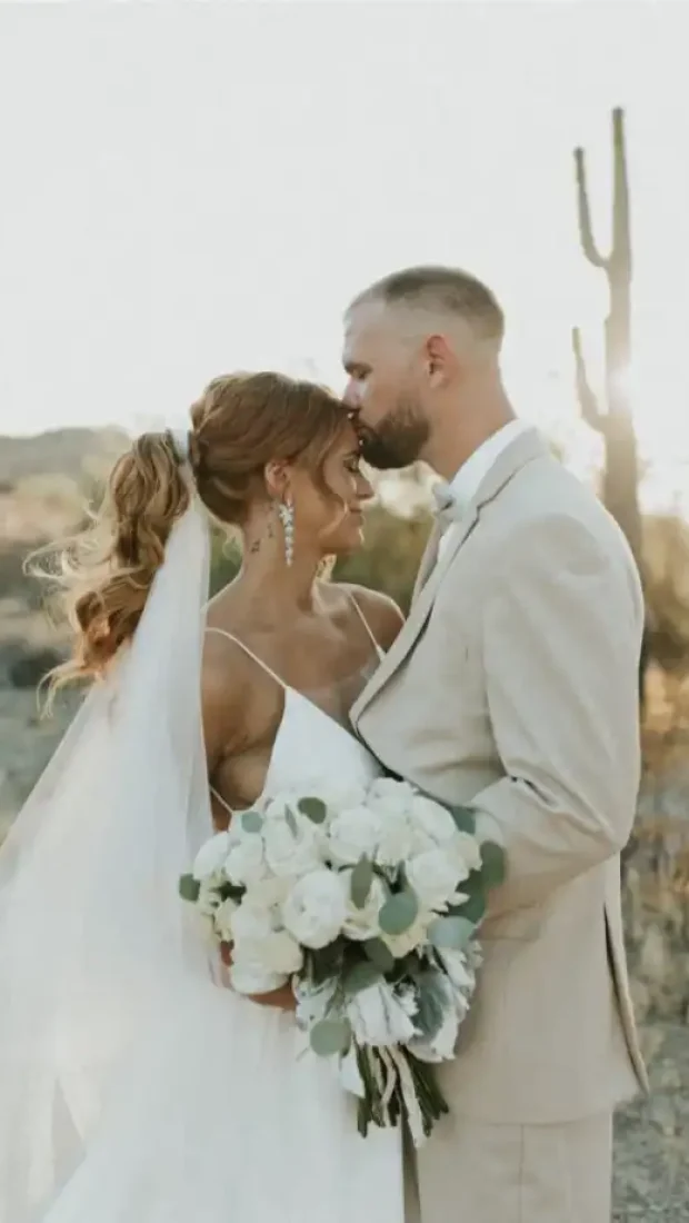 240 Bride Brittany Wears Bordeaux Wedding Veil 679x1024
