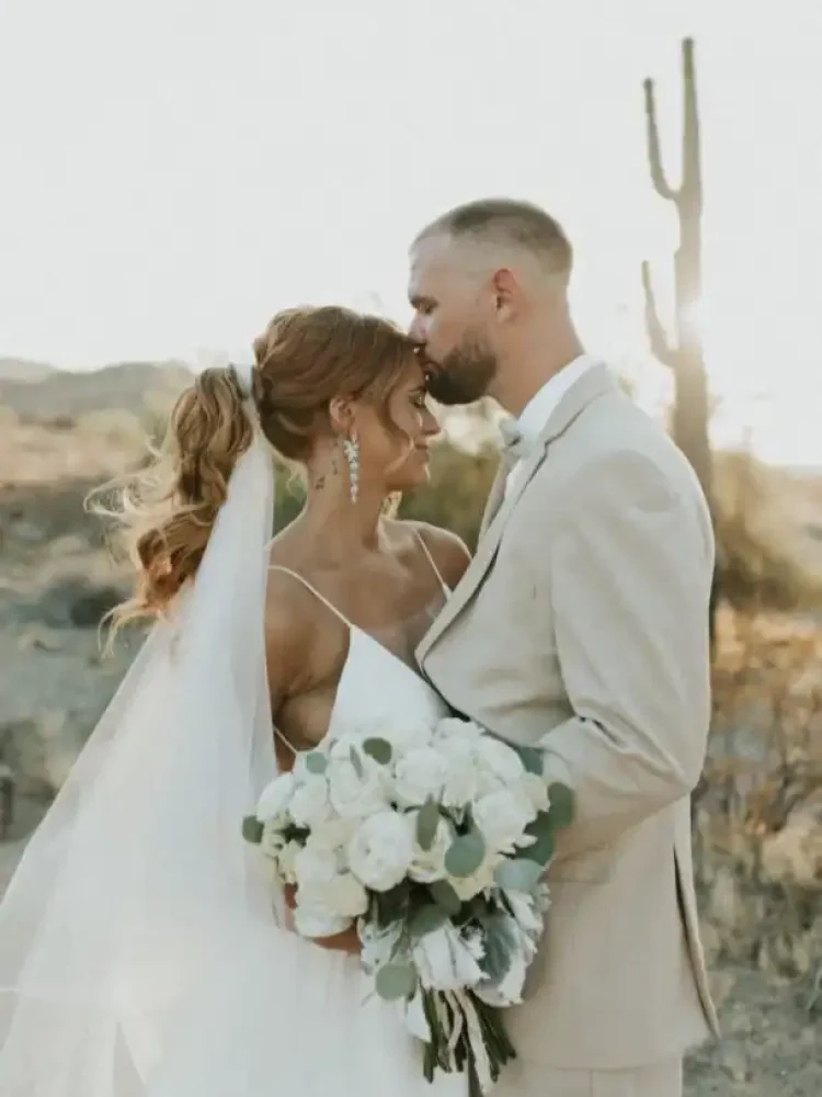 240 Bride Brittany Wears Bordeaux Wedding Veil 679x1024