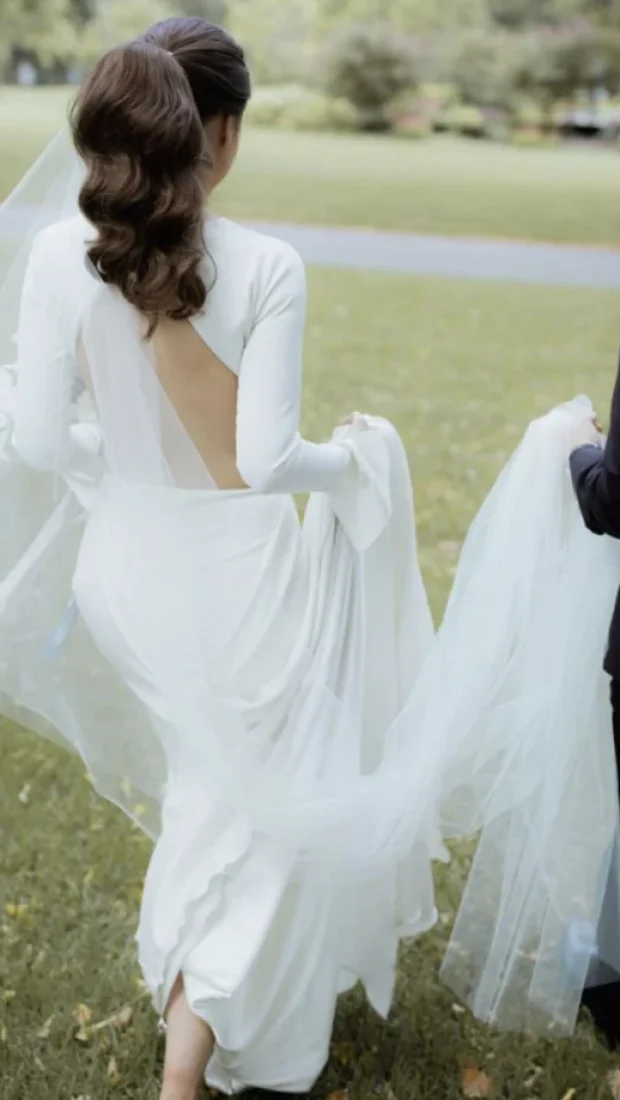 3 Bride Ambar Wears The Audrey Veil At 300cm 4 1024x1021