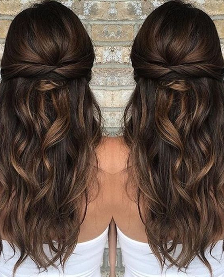 37 Beautiful Half Up Half Down Hairstyles Twisted Hair 5