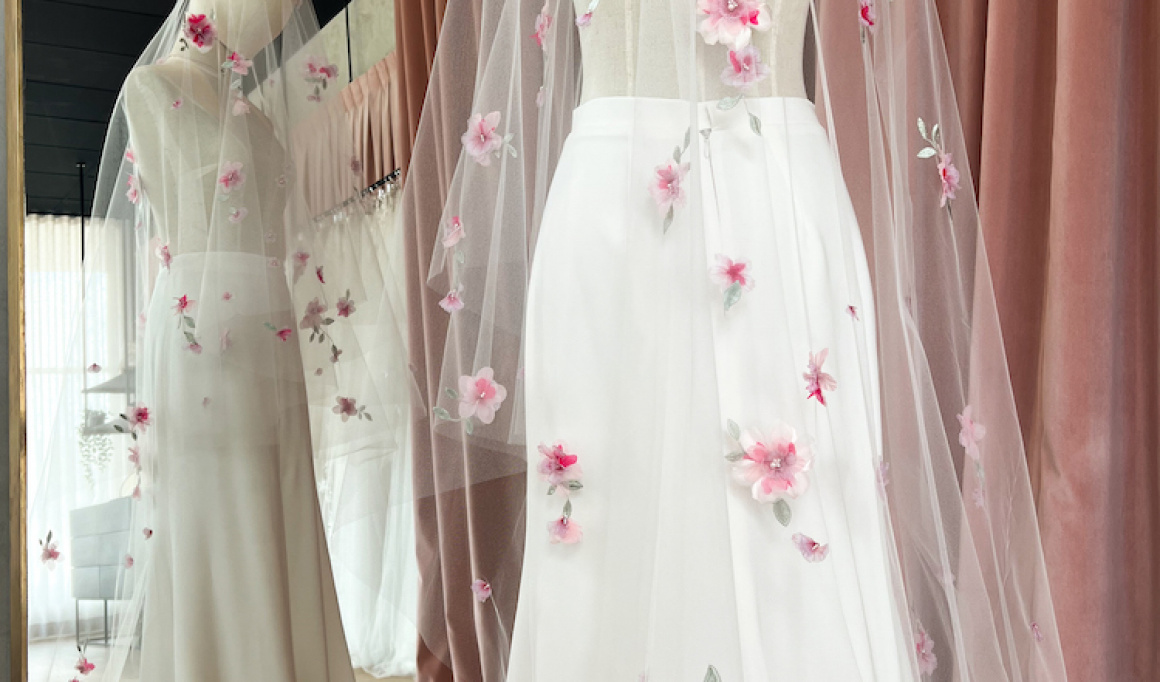 A Vision In Pink Crafting A Bespoke Pink Wedding Veil For Leeda 6