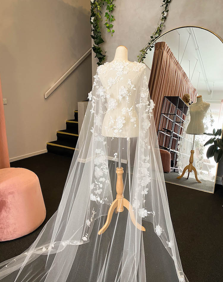 Bespoke For Alex Riviera Wedding Cape 1