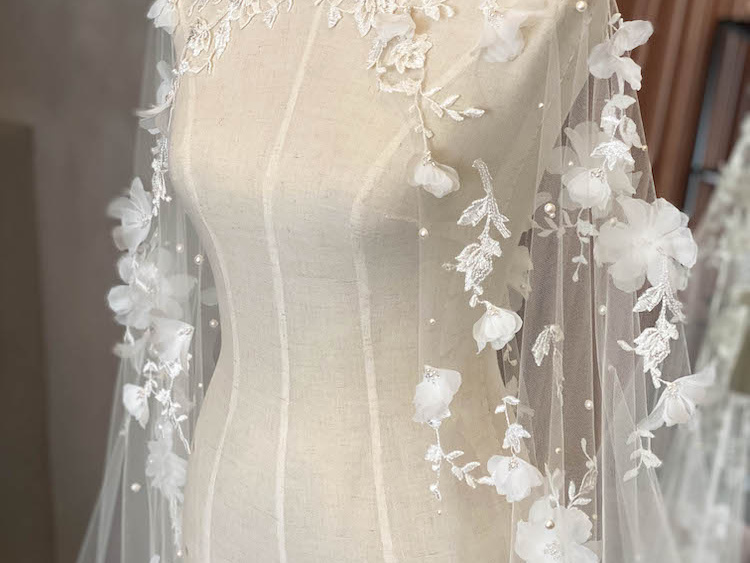 Fit For A Queen | A Floral Lace Wedding Cape For Alex 8