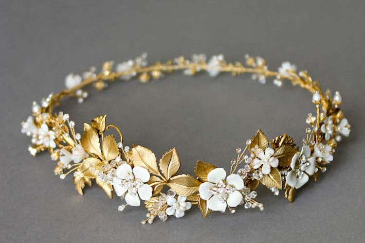 Bespoke For Saba A Gold Wedding Halo For Saba 6