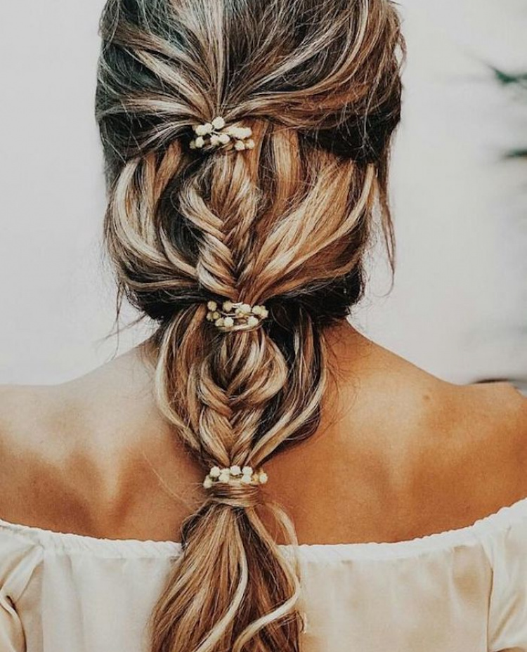 Beautiful Braided Wedding Hairstyles Bridal Ponytail 2