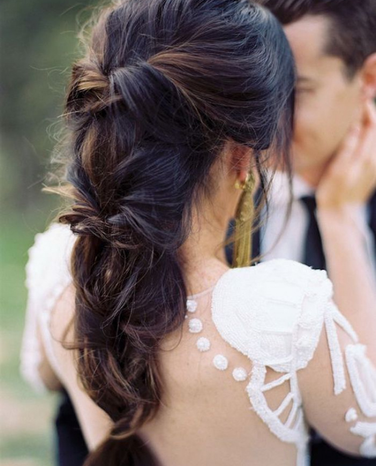 Beautiful Braided Wedding Hairstyles Bridal Ponytail 5