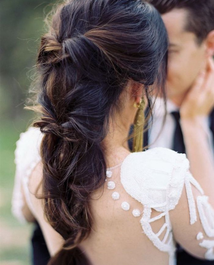 Beautiful Braided Wedding Hairstyles Bridal Ponytail 5
