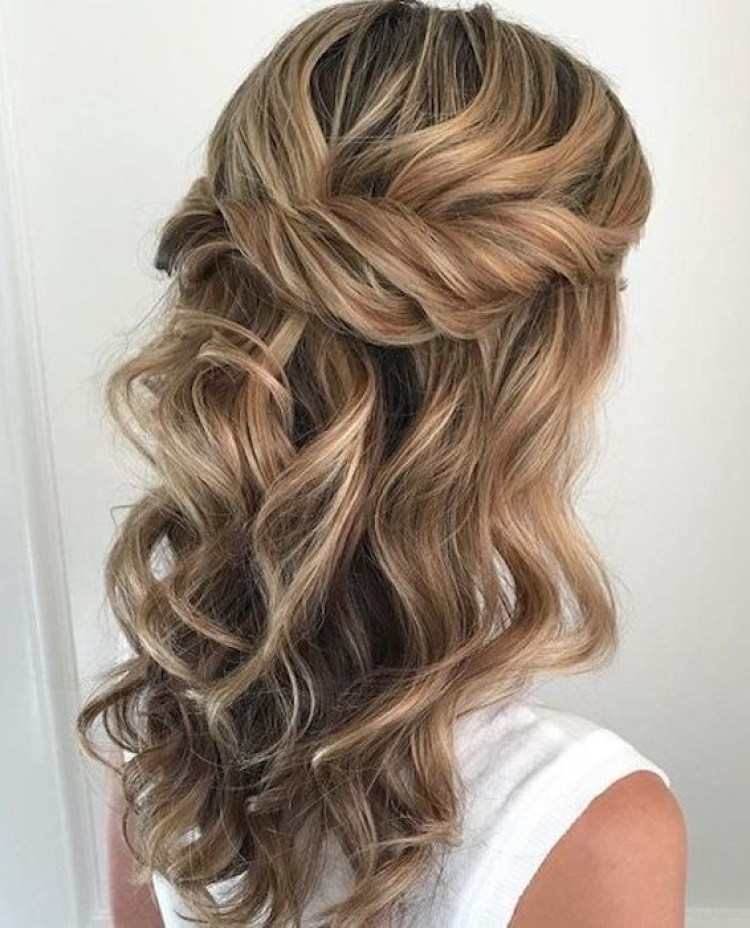 Beautiful Bridesmaids Hairstyles Half Up Half Down 1