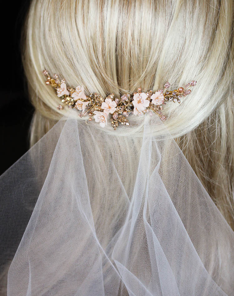 Bespoke For Britt Verse X Wild Flowers Bridal Hair Comb 4