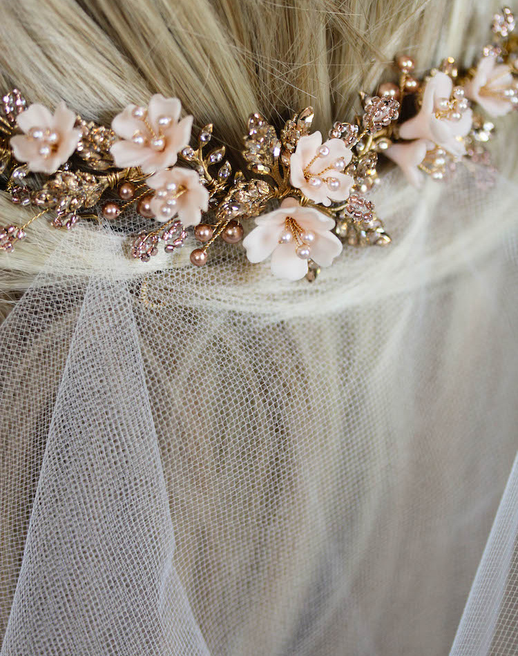 Bespoke For Britt Verse X Wild Flowers Bridal Hair Comb 8
