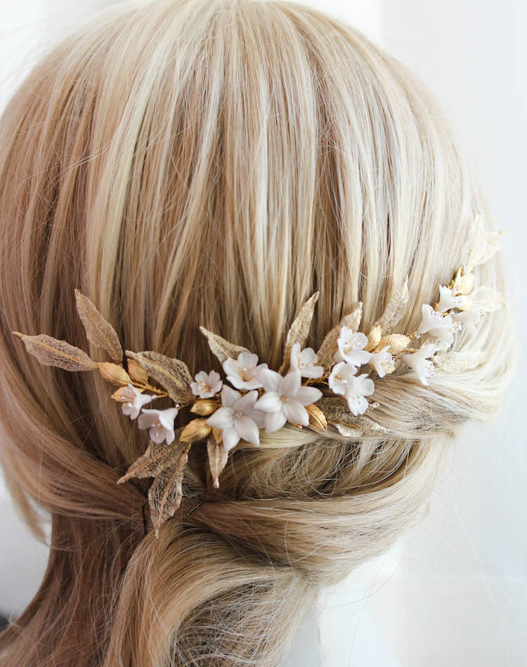 Bespoke For Cathy Gold Versailles Wedding Headpiece 2