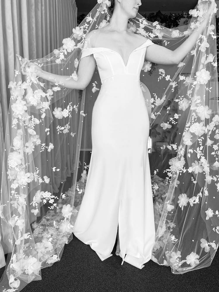 Bespoke For Monica 411cm Fully Embellished Wedding Veil 2
