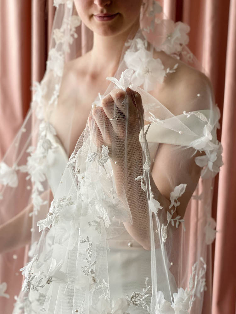 Bespoke For Monica 411cm Fully Embellished Wedding Veil 7 Copy