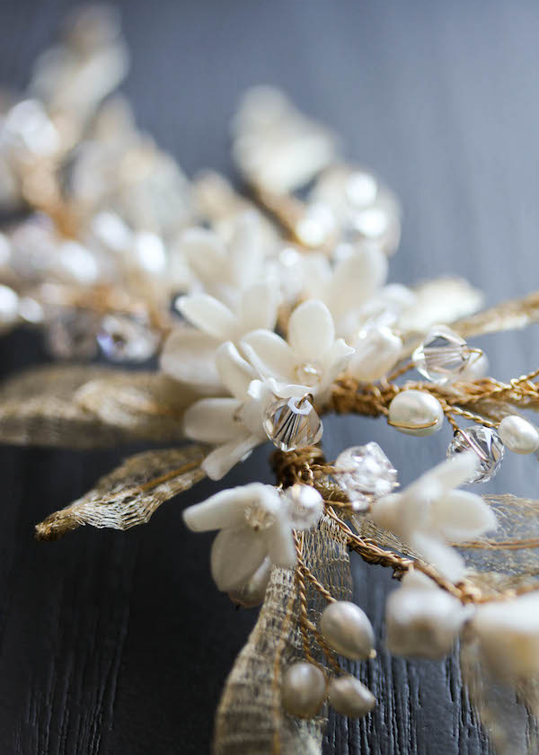 Bespoke For Natalie Gold Bridal Headpiece With Leaves 6.jpg