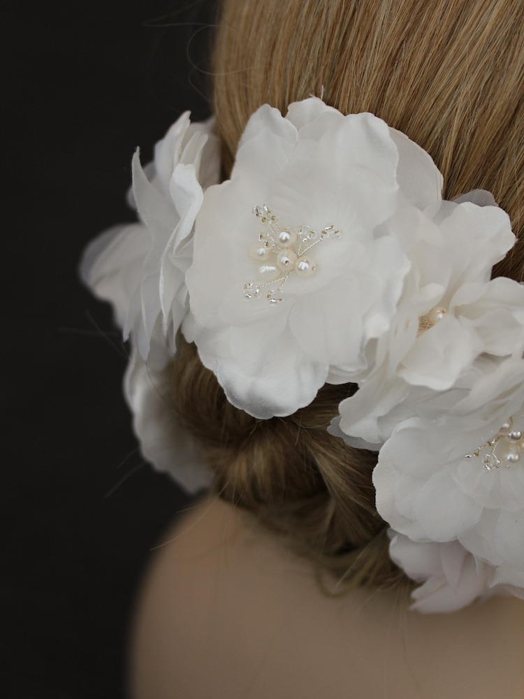 Bespoke For Yasmin Franca Floral Bridal Headpiece 4