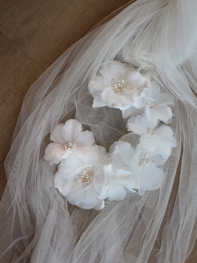 Bespoke For Yasmin Franca Floral Hair Piece 7
