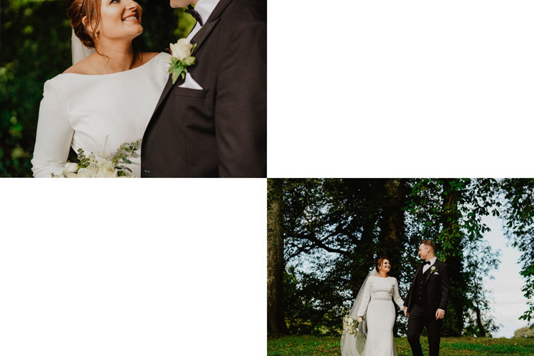 Bride Aimee Wearing Henri Crown 1