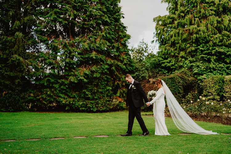 Bride Aimee Wearing Henri Crown 6