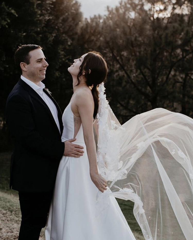 Bride Bronte Wearing Riviera Veil 10
