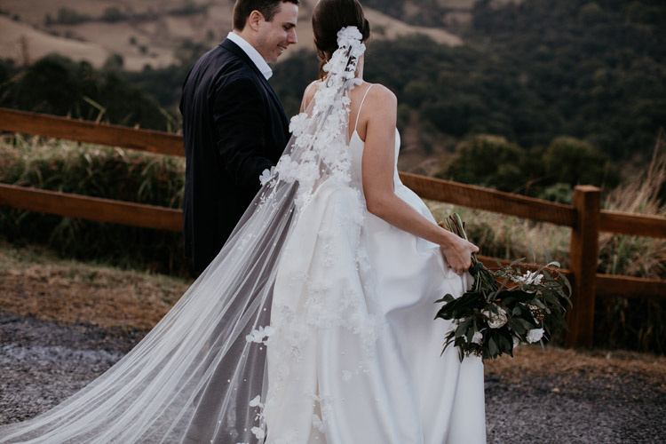 Bride Bronte Wearing Riviera Veil (5)