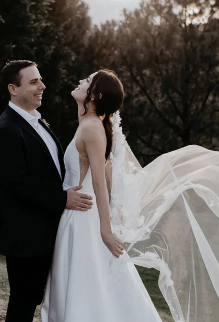 Bride Bronte Wears The Riviera Wedding Veil 2 819x1024