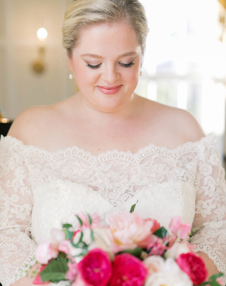 Bride Cameron Wearing Cherry Blossom 3