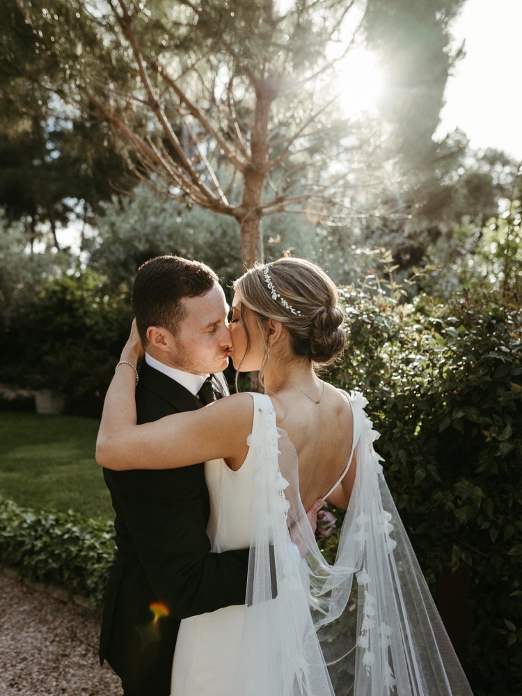 Bride Eliana Wears Odessa Cape 1