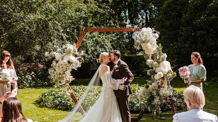 Bride Gerrie Wears Marion And Audrey 1