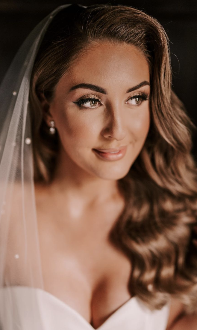 Bride Kaitlyn Wears Custom Theodore Veil 2