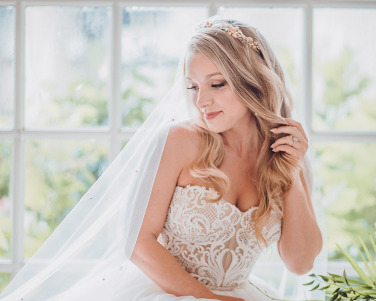 Bride Kate Wearing Rosebury Crown 3