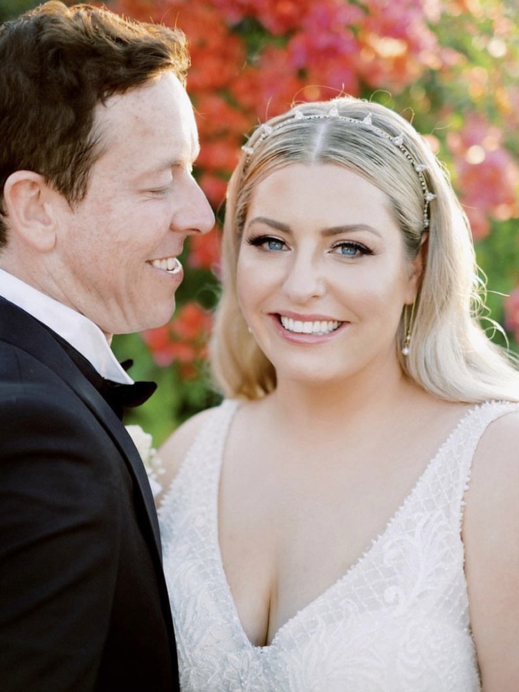 Bride Rebecca Wears Henri Bridal Tiara