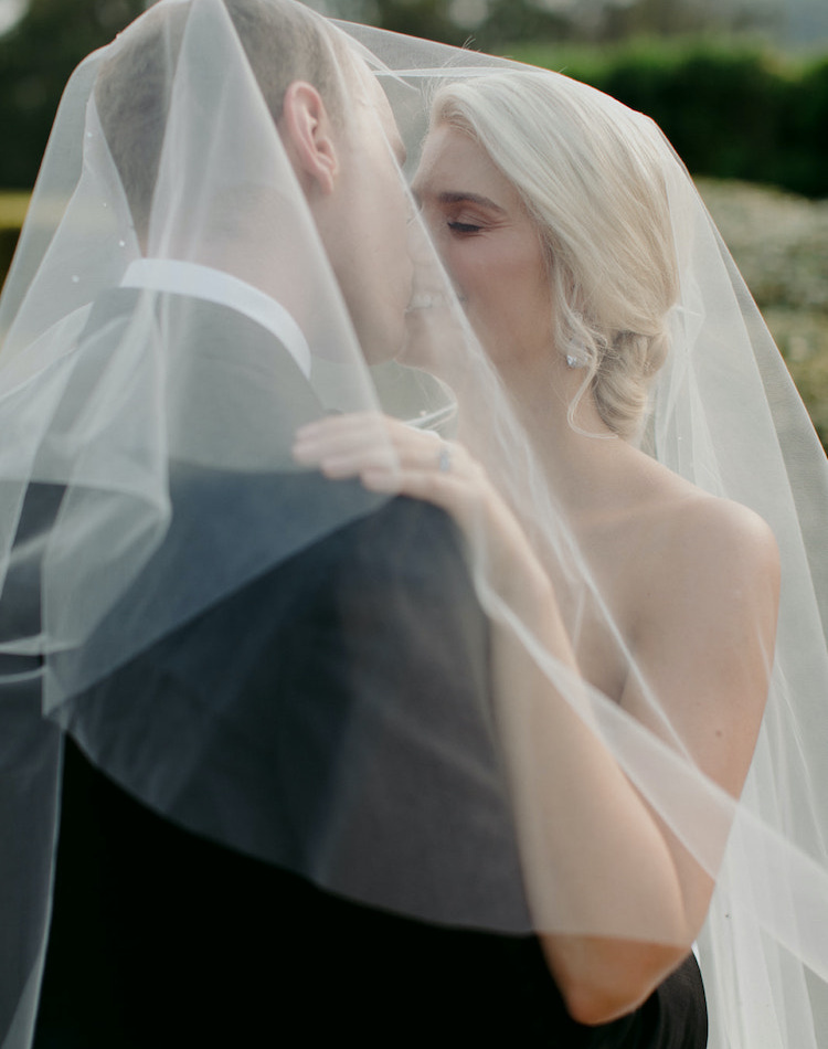 Bride Sophie Wears Morning Mist Crystal Veil 1