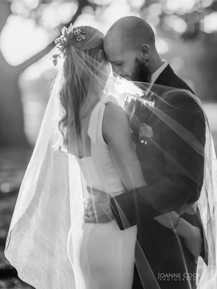 Bride Verity Wears The Audrey Wedding Veil