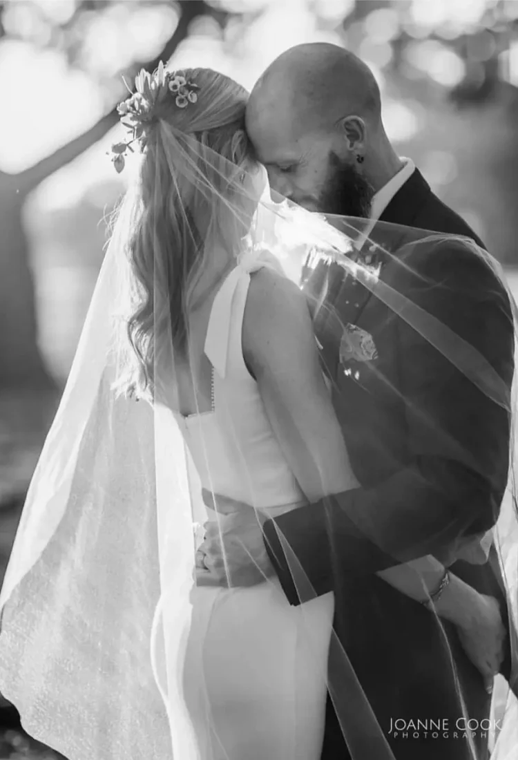 Bride Verity Wears The Audrey Wedding Veil