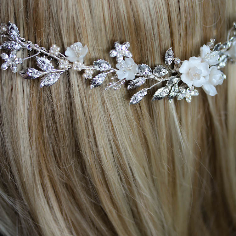 Delicate Details For Jessica Botanica Crystal Hair Vine 7
