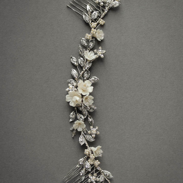 Delicate Details For Jessica Botanica Crystal Hair Vine 8