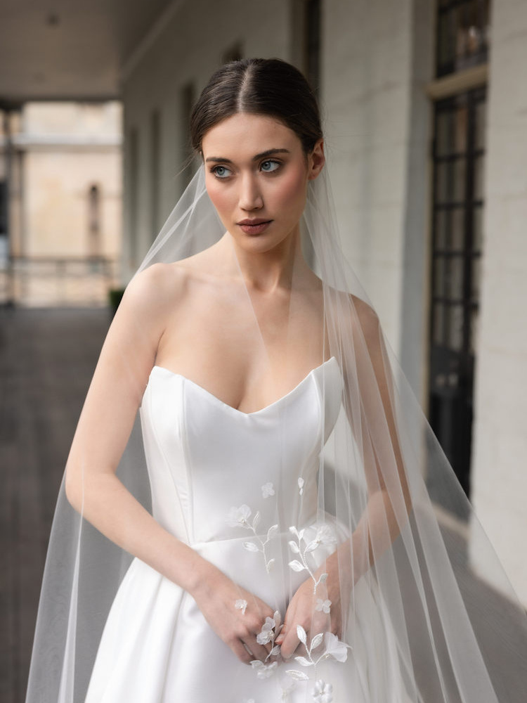 Field of Flowers wedding veil
